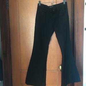 Banana Republic Sloan Black Flare Pants Size 10